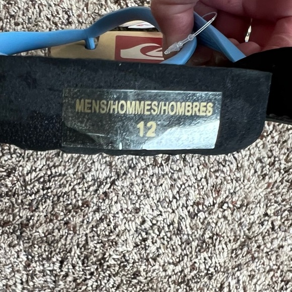 NWT Quicksilver mens Flip Flops. Size 12 - Picture 5 of 5